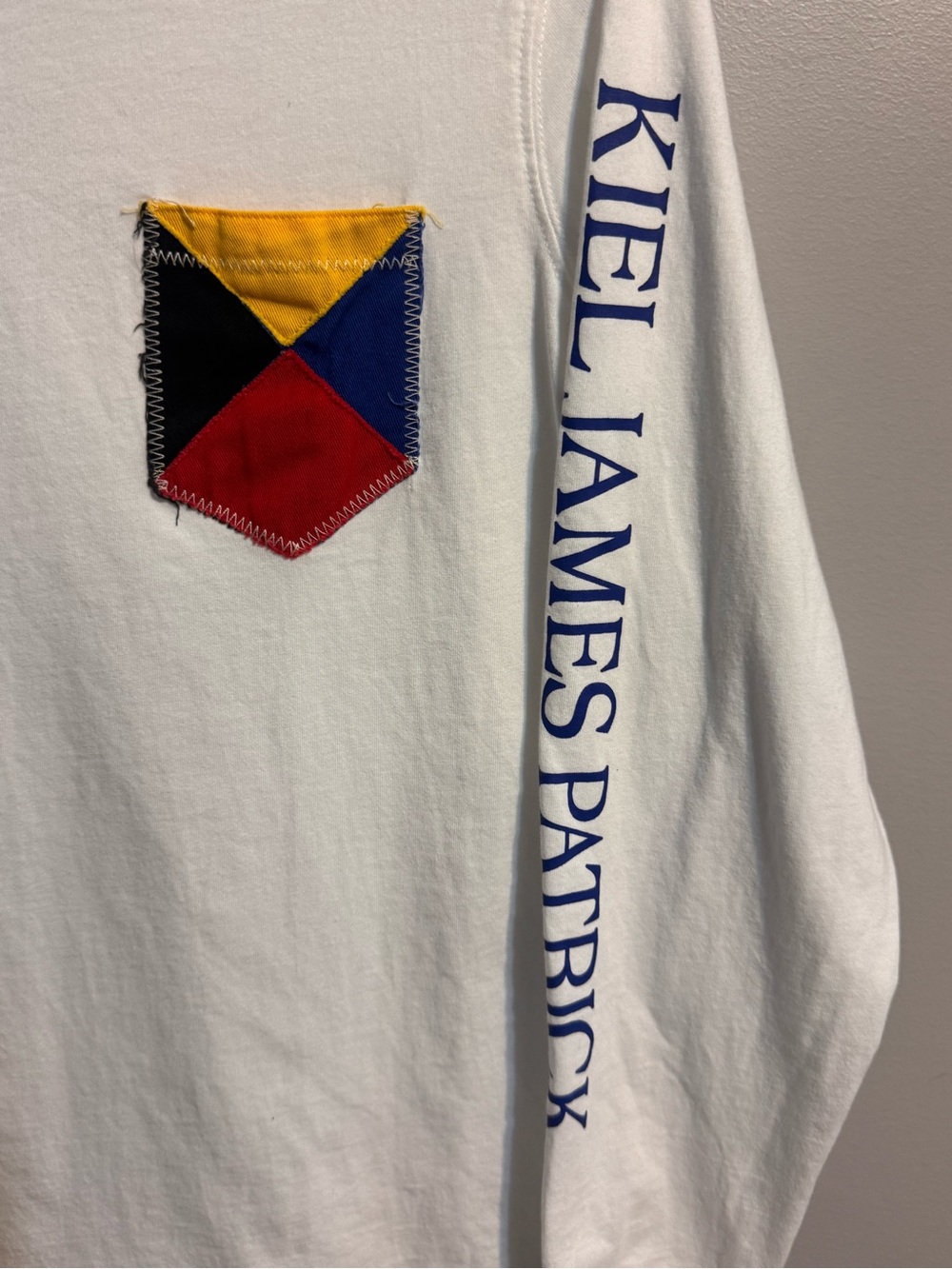 Kiel James Patrick Sailing Shirt Newport RI Nautical Long Sleeve Tee Small - Picture 4 of 7